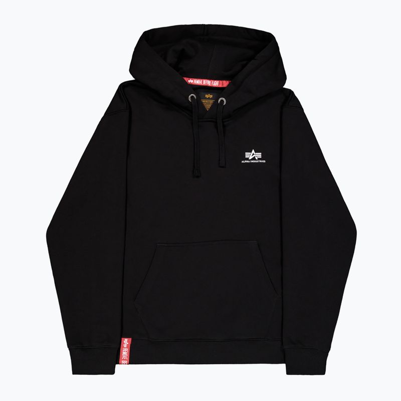 Vyriškas džemperis Alpha Industries Basic Small Logo Hoodie black 7