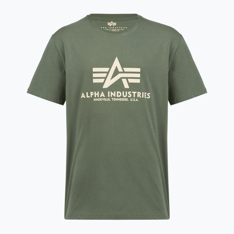 Vyriški polo marškinėliai Alpha Industries Basic vintage green 2