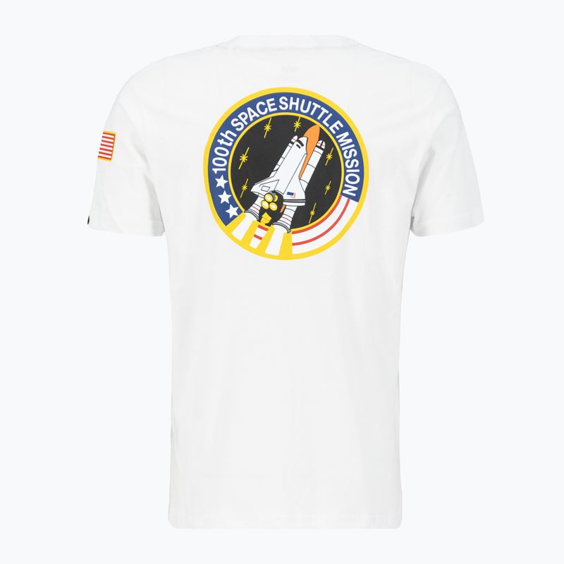 Vyriški marškinėliai Alpha Industries Space Shuttle T white 4