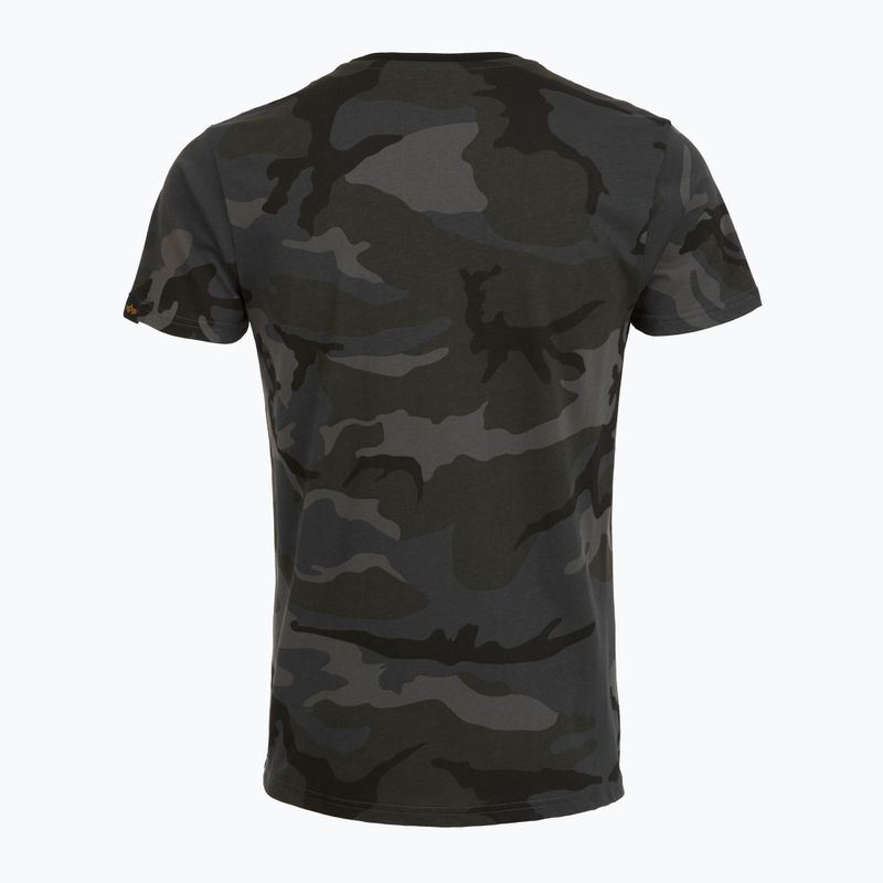 Vyriški polo marškinėliai Alpha Industries Basic Camo black camo 2