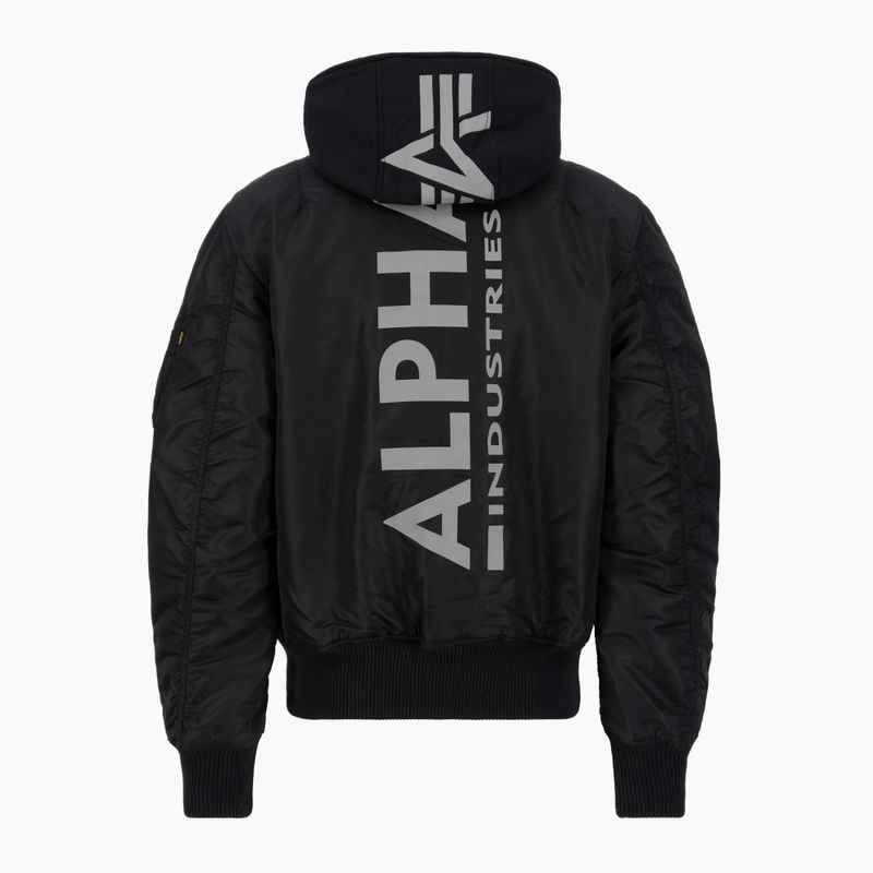 Alpha Industries vyriška striukė MA-1 ZH Back Print black / reflective 2