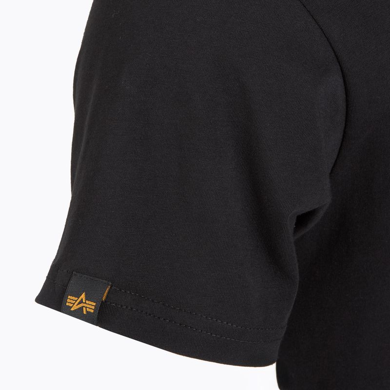 Vyriški marškinėliai Alpha Industries Backprint black 4
