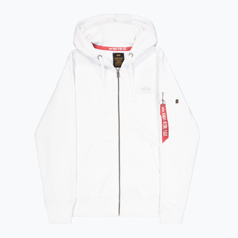 Vyriškas džemperis Alpha Industries Back Print Zip white 8