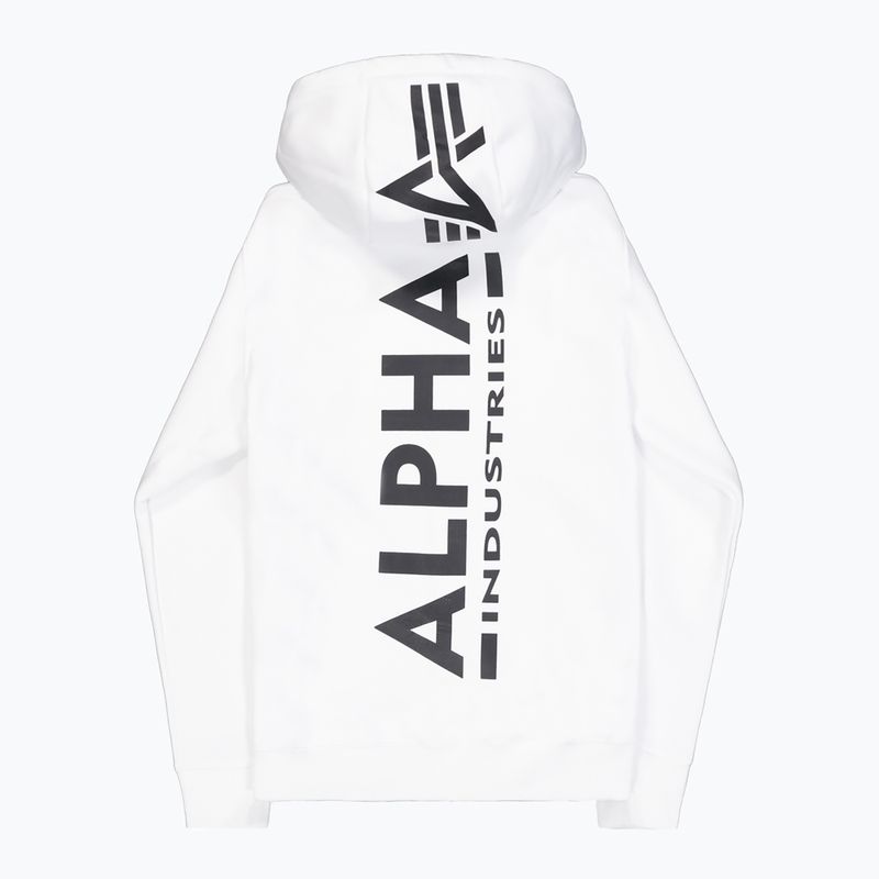 Vyriškas džemperis Alpha Industries Back Print Zip white 9