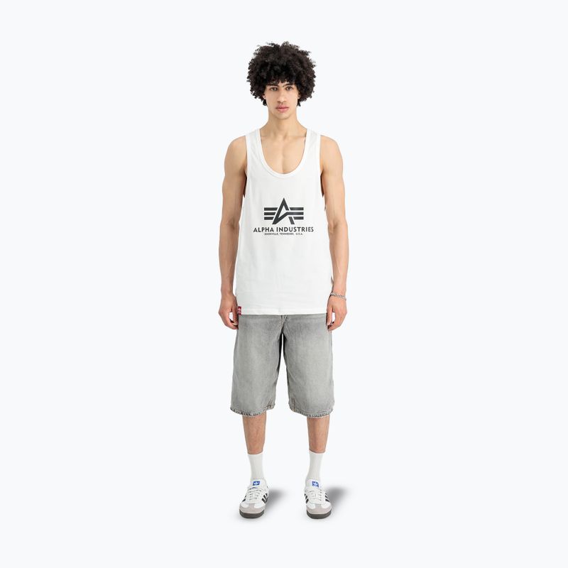 Vyriški marškinėliai Alpha Industries Basic Tank Body Building white 2