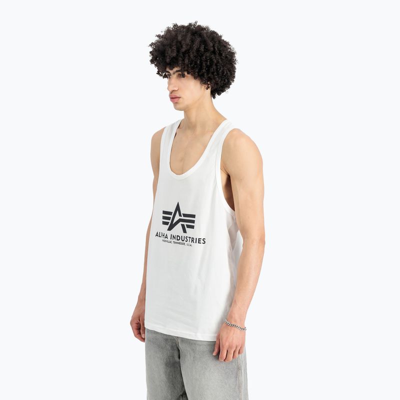 Vyriški marškinėliai Alpha Industries Basic Tank Body Building white 3