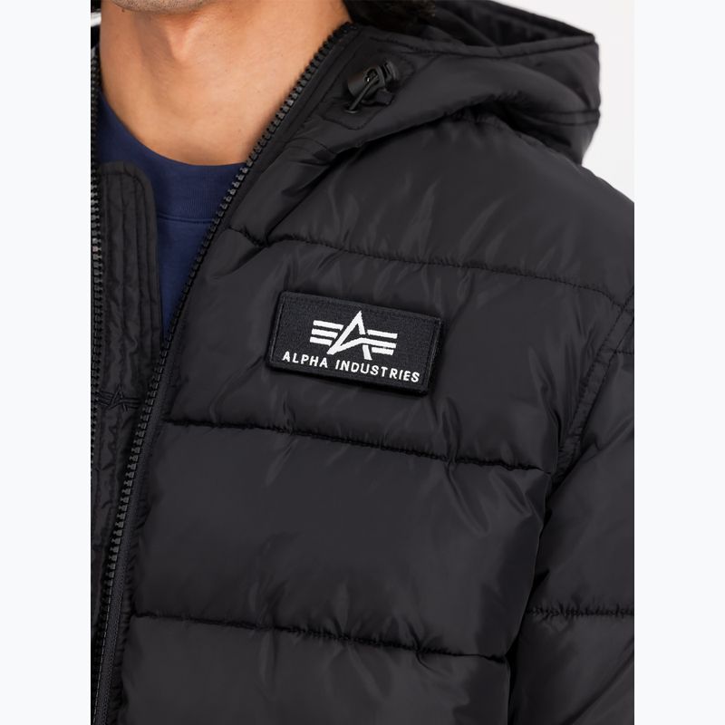 Vyriška striukė Alpha Industries Hooded Puffer Faux Down black 5