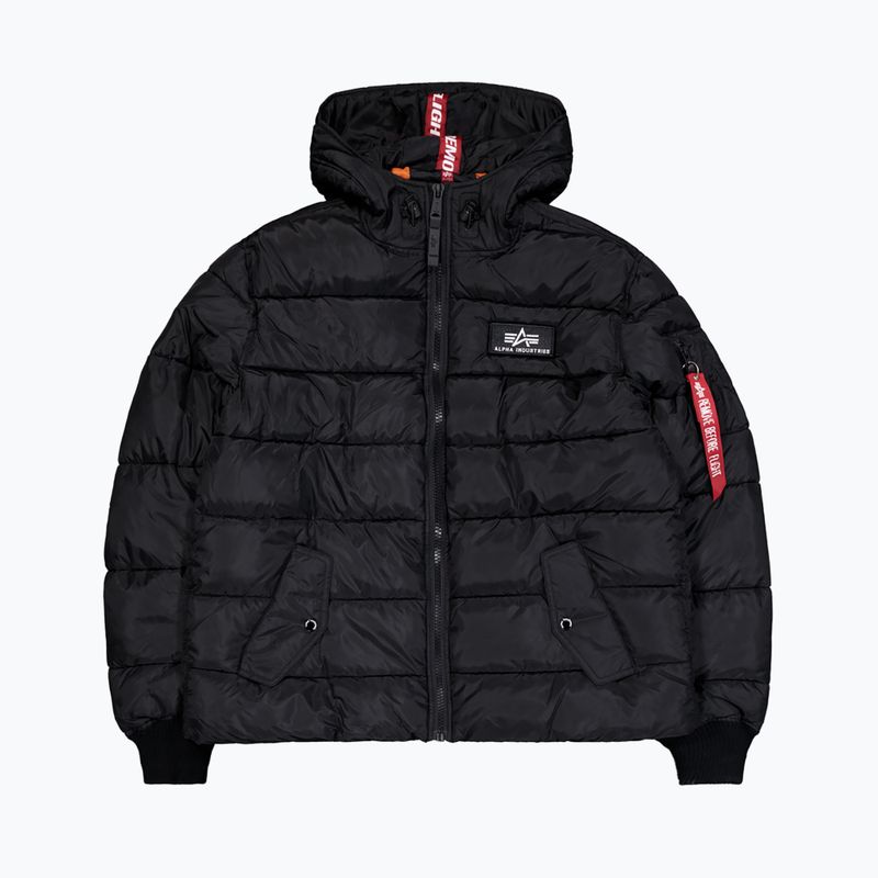 Vyriška striukė Alpha Industries Hooded Puffer Faux Down black 8