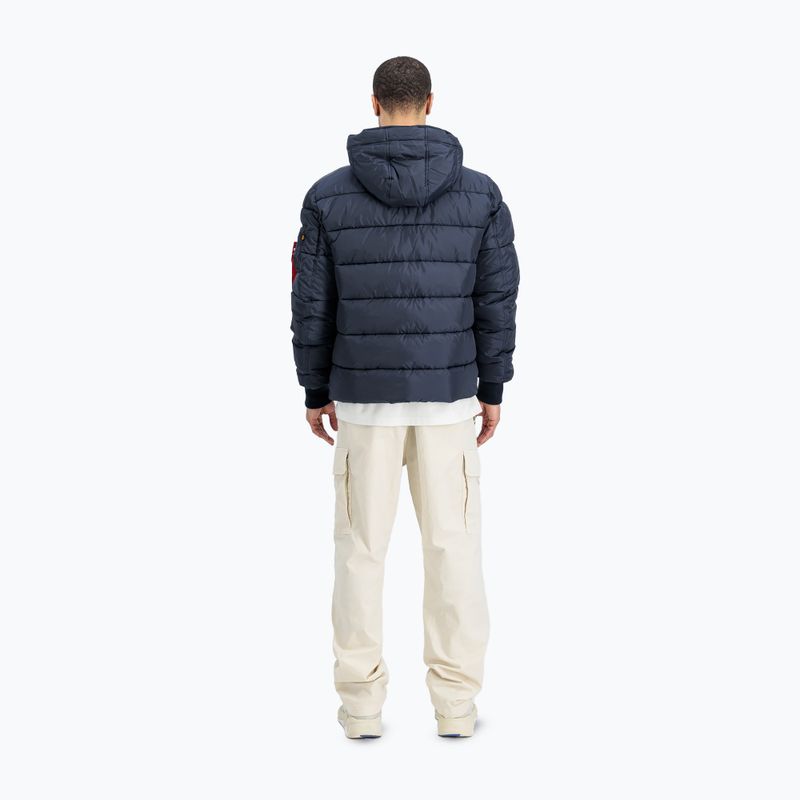 Vyriška striukė Alpha Industries Hooded Puffer Faux Down rep.blue 3