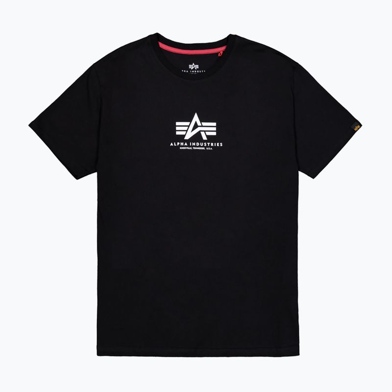 Vyriški marškinėliai Alpha Industries Basic Mid Logo black 7
