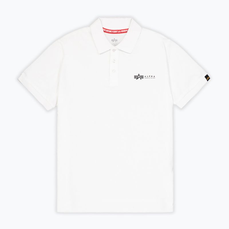 Alpha Industries Basic Basic Polo Small Logo marškinėliai balta 6