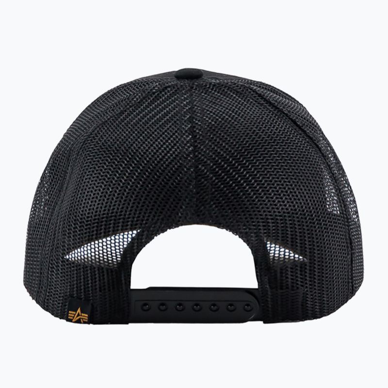 Vyriška kepuraitė su snapeliu Alpha Industries Label Trucker black 2
