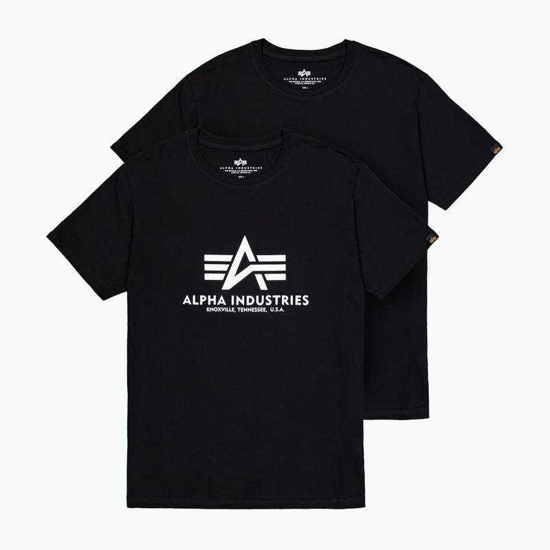 Vyriški marškinėliai Alpha Industries Basic T (2 vnt.) black 7