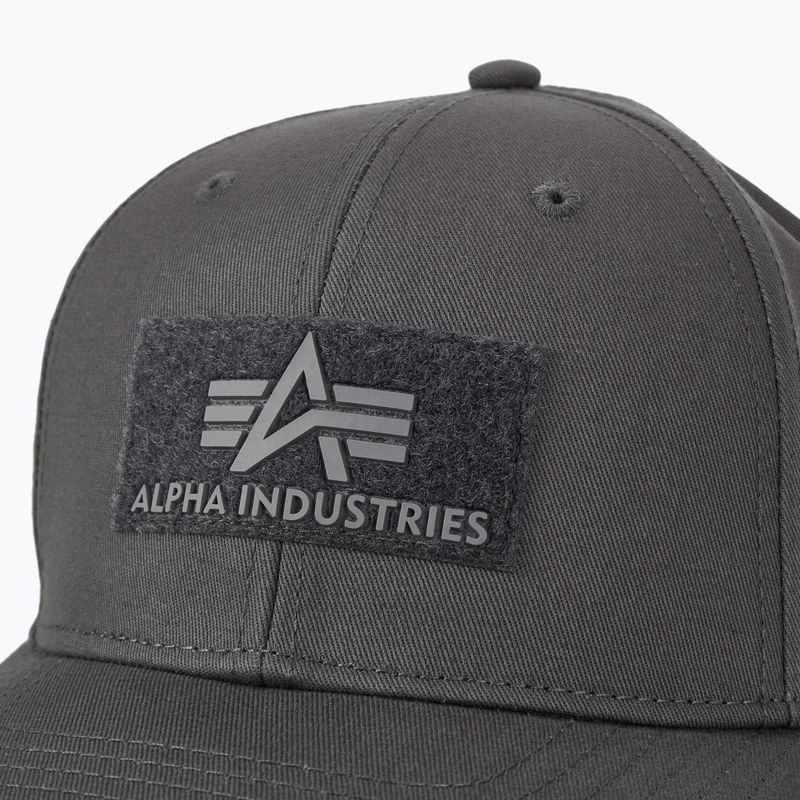 Kepuraitė su snapeliu Alpha Industries VLC vintage grey 4