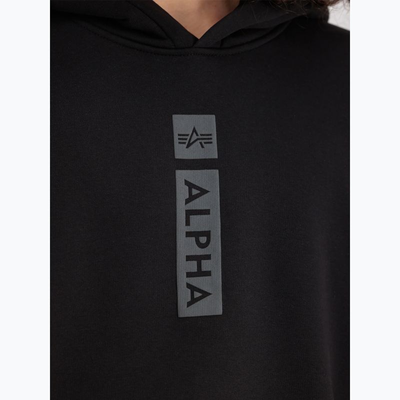 Vyriškas džemperis Alpha Industries Puff Print Hoodie black 5