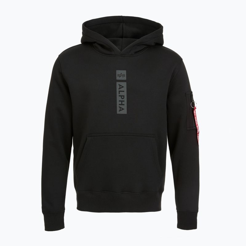 Vyriškas džemperis Alpha Industries Puff Print Hoodie black 6