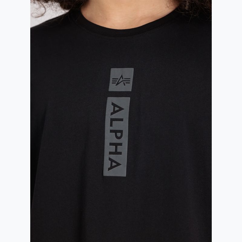 Vyriški marškinėliai Alpha Industries Puff Print black 6