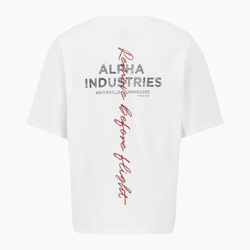 Vyriški marškinėliai Alpha Industries Signature BP T white 2