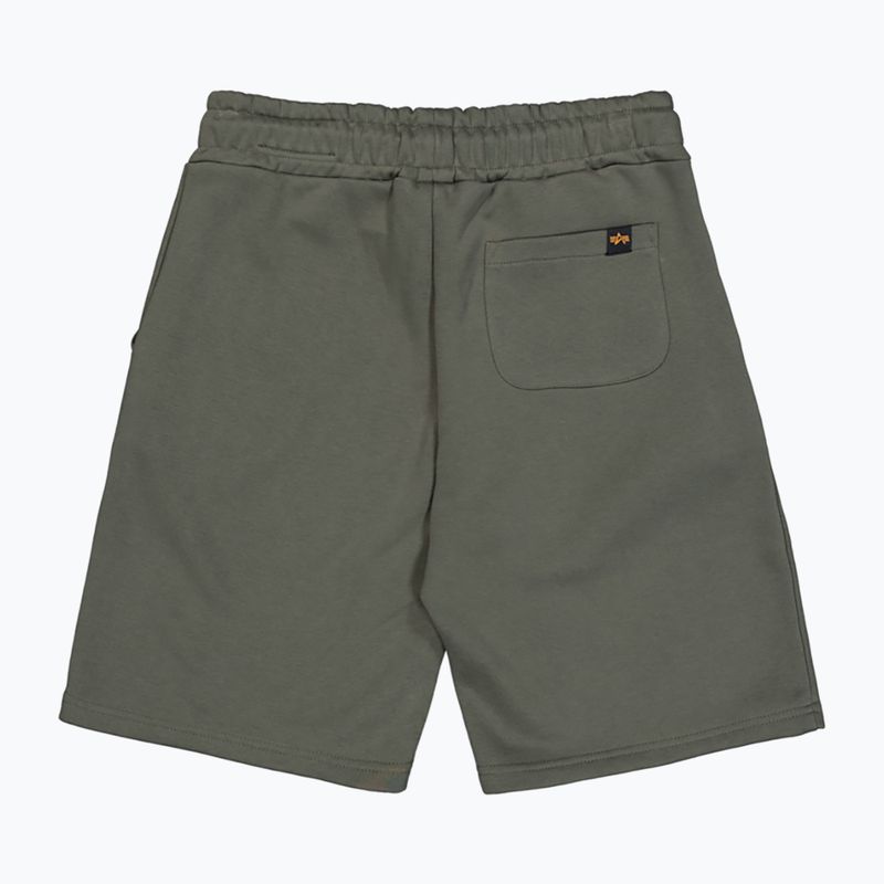 Vyriški šortai Alpha Industries Basic Small Logo II dark olive 9