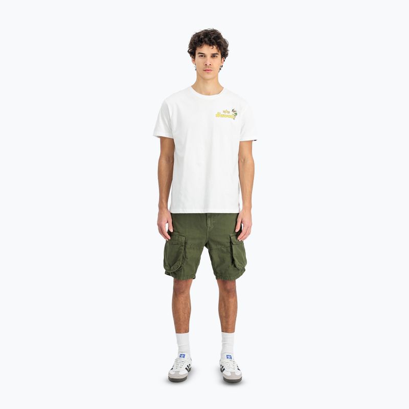 Vyriški marškinėliai Alpha Industries Pearl Harbor Back Print white 2