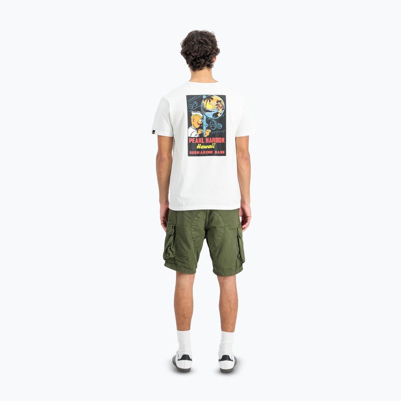 Vyriški marškinėliai Alpha Industries Pearl Harbor Back Print white 3