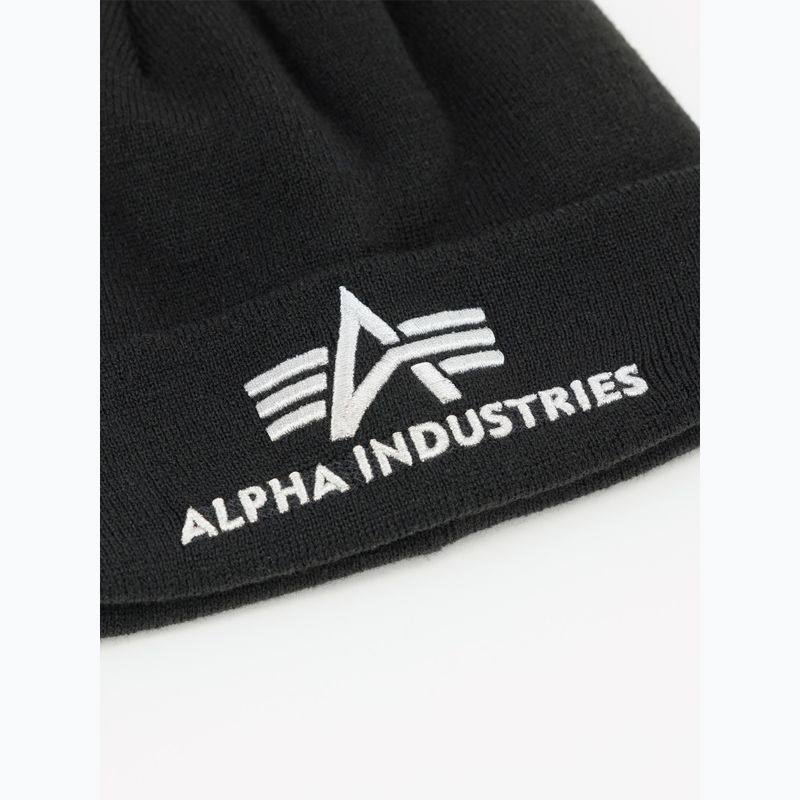 Kepurė Alpha Industries 3D black/silver 3