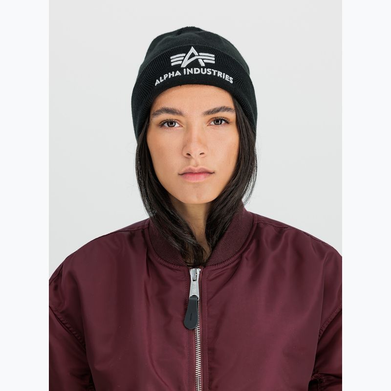 Kepurė Alpha Industries 3D black/silver 4