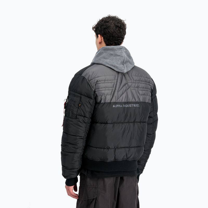 Vyriška šilta striukė Alpha Industries MA-1 Logo Puffer Bomber black 3