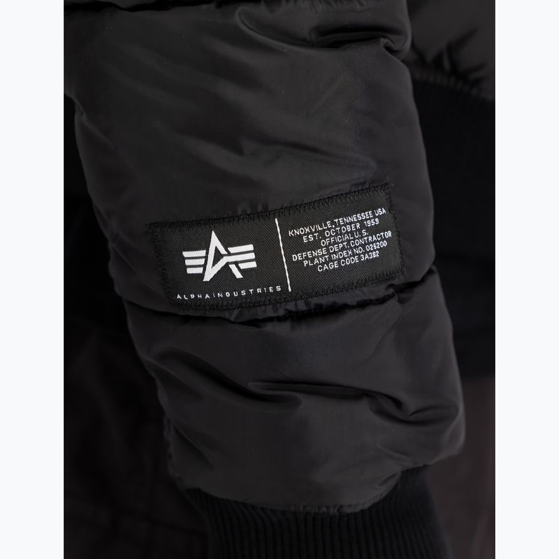 Vyriška šilta striukė Alpha Industries MA-1 Logo Puffer Bomber black 6