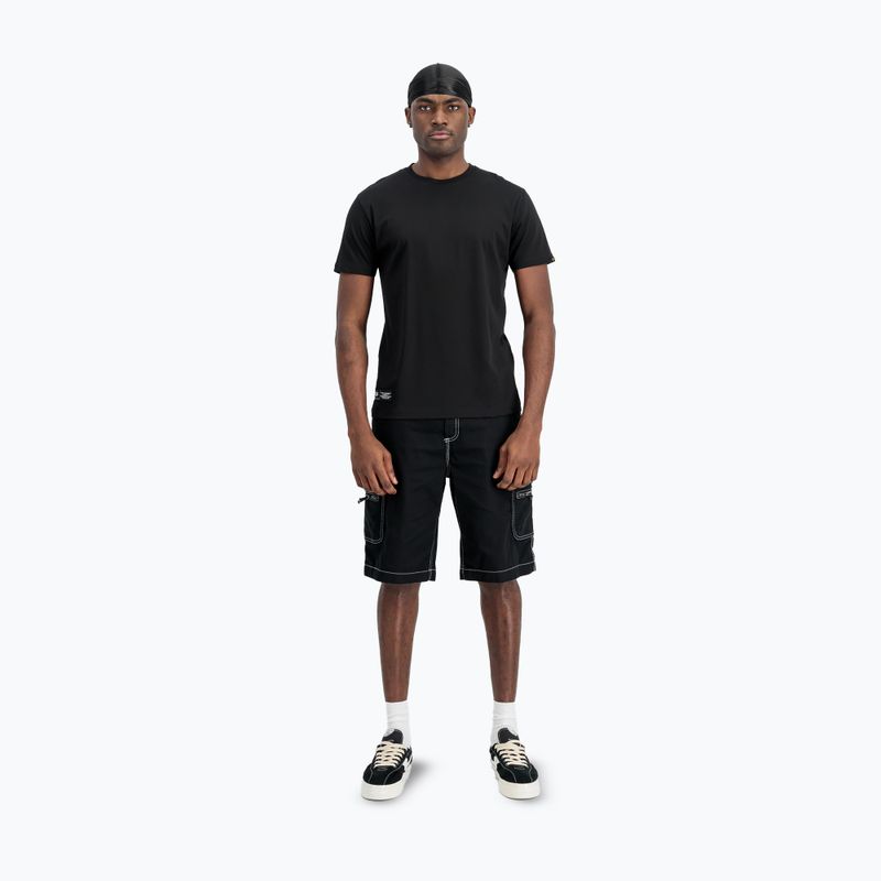Vyriški polo marškinėliai Alpha Industries Label T Back Print black 2
