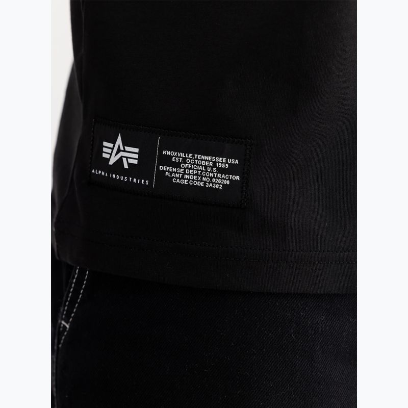 Vyriški polo marškinėliai Alpha Industries Label T Back Print black 4