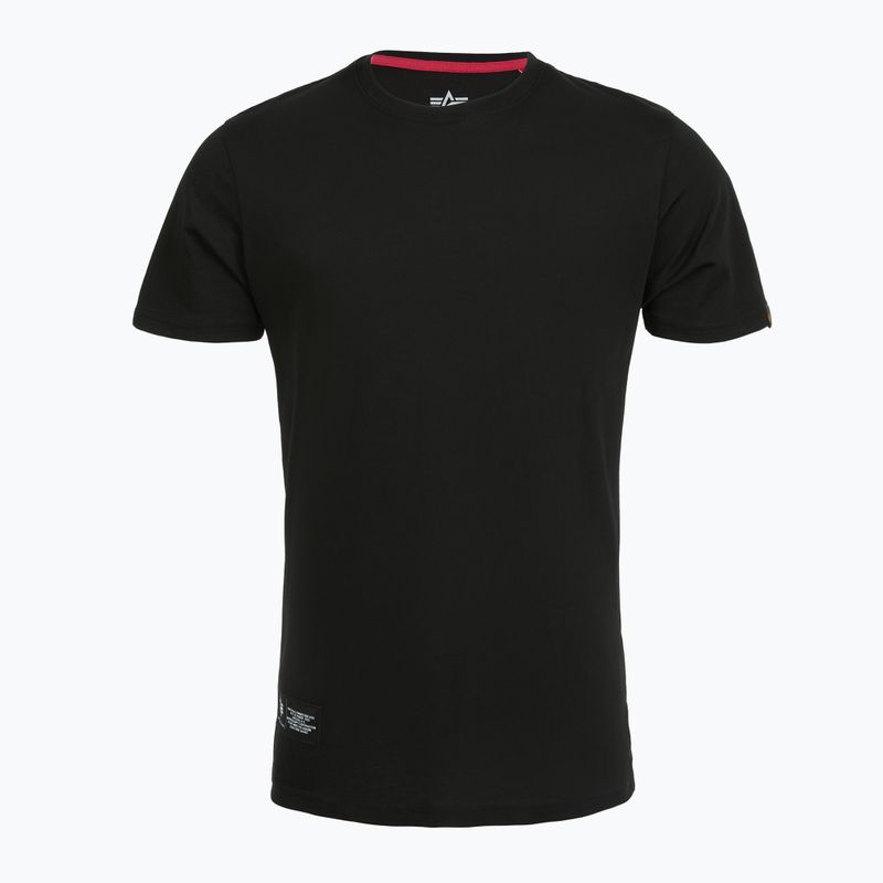 Vyriški polo marškinėliai Alpha Industries Label T Back Print black 5