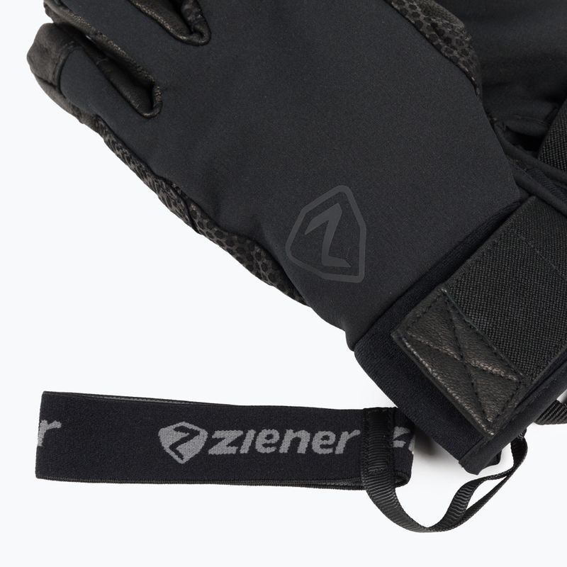 ZIENER Alpinistinės pirštinės Gaminus As Pr juoda 801411.12 4