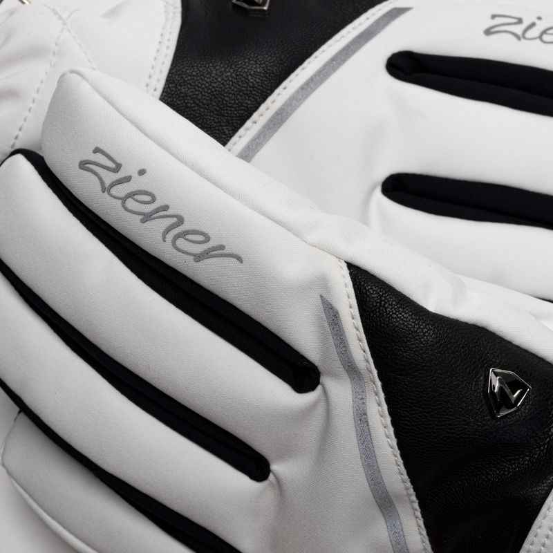 Moteriškos slidinėjimo pirštinės ZIENER Kaika As Aw white 801167.1 4