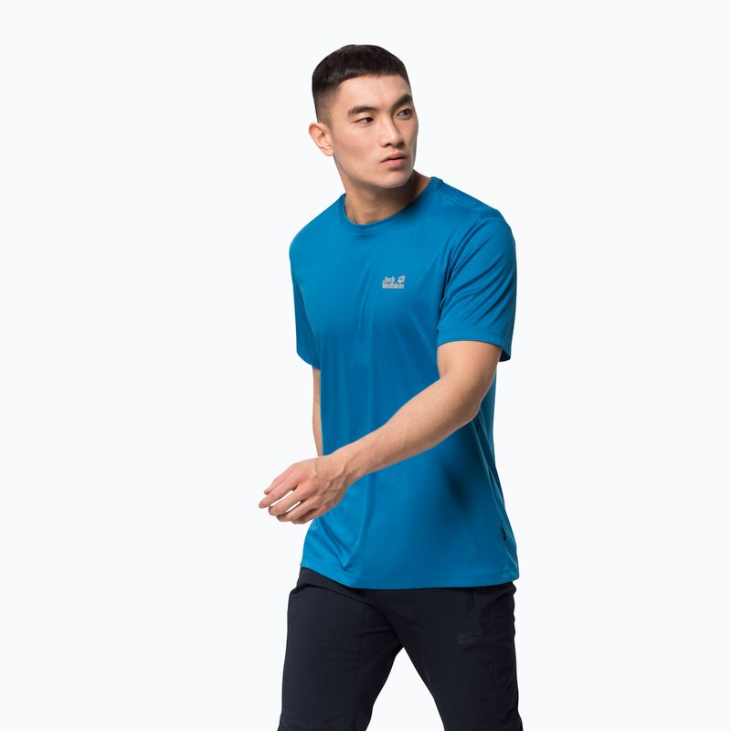 Jack Wolfskin vyriški trekingo marškinėliai Tech blue 1807071_1361