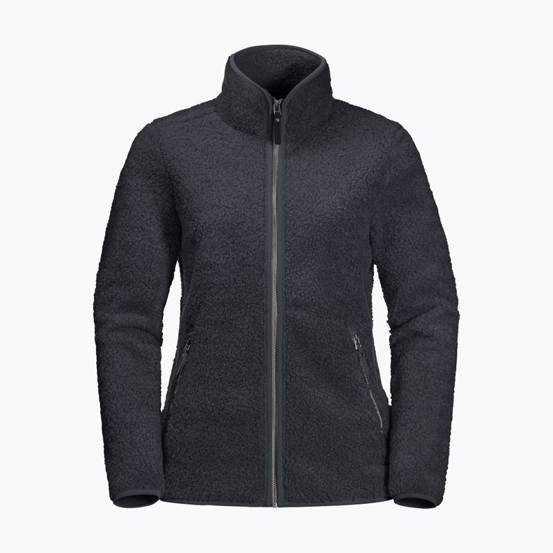 Jack Wolfskin moteriškas vilnonis džemperis High Cloud pilkas 1708731 8