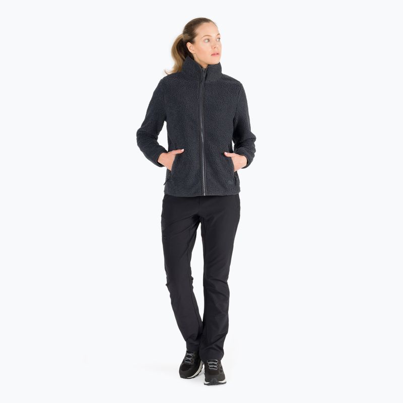 Jack Wolfskin moteriškas vilnonis džemperis High Cloud pilkas 1708731 7