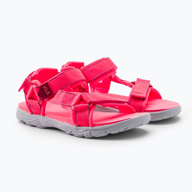 Jack Wolfskin Seven Seas 3 rožinės spalvos vaikiški trekingo sandalai 4040061_2172 5