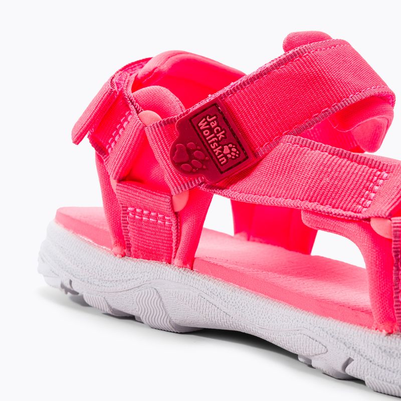 Jack Wolfskin Seven Seas 3 rožinės spalvos vaikiški trekingo sandalai 4040061_2172 7