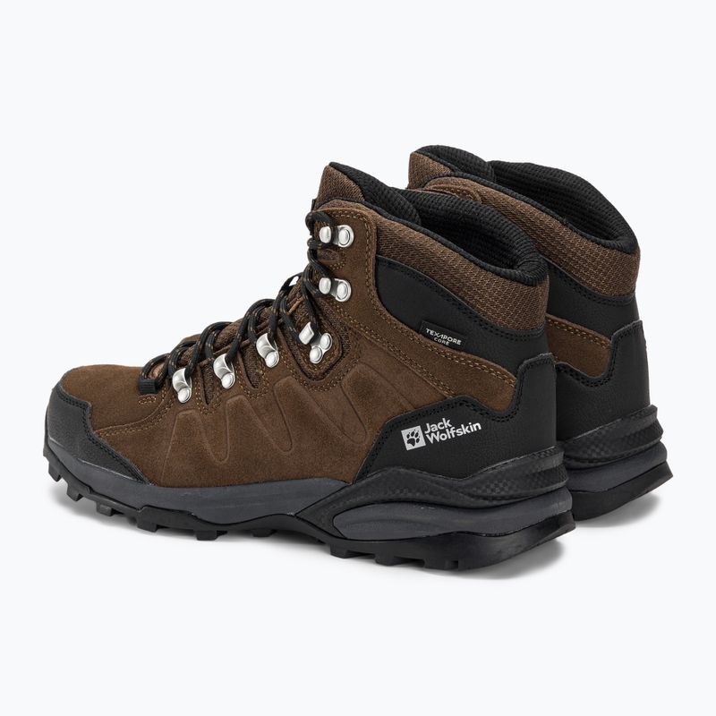 Jack Wolfskin Refugio Texapore Mid rudos/phantom spalvos vyriški trekingo batai 3