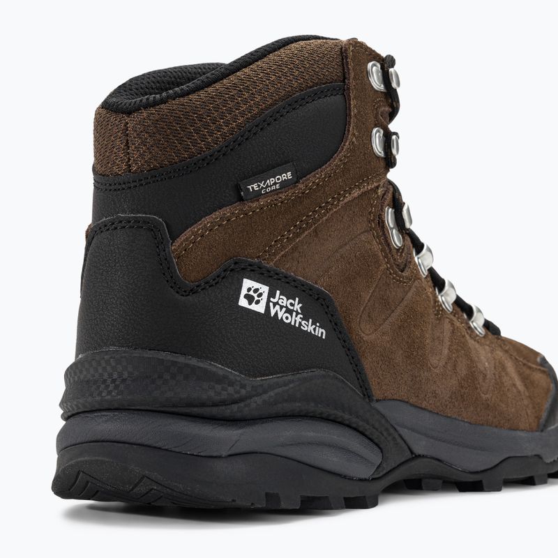 Jack Wolfskin Refugio Texapore Mid rudos/phantom spalvos vyriški trekingo batai 9