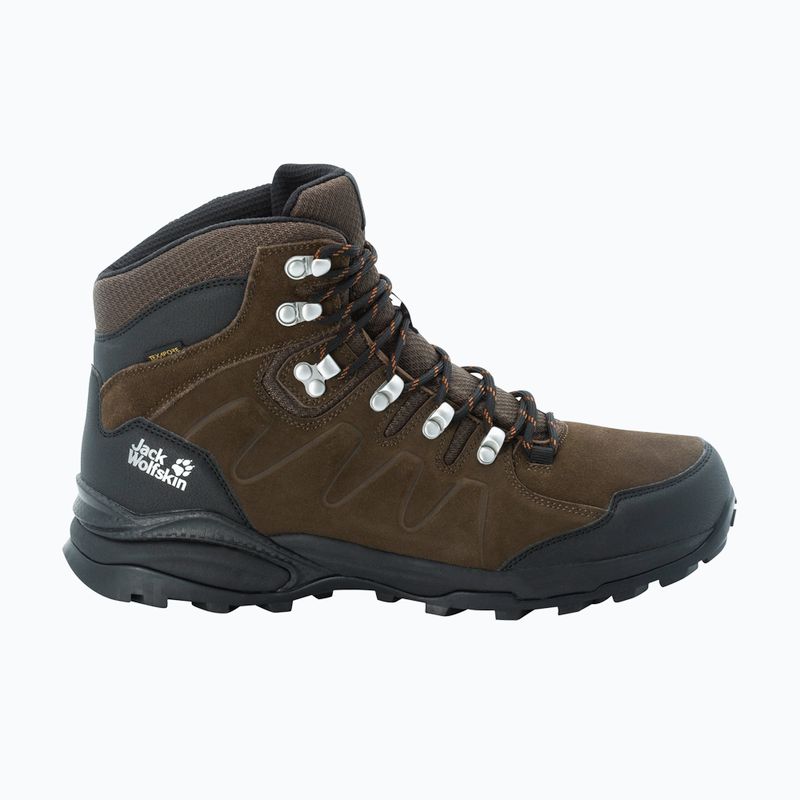 Jack Wolfskin Refugio Texapore Mid rudos/phantom spalvos vyriški trekingo batai 12