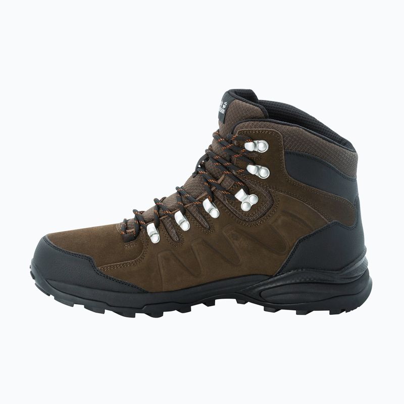 Jack Wolfskin Refugio Texapore Mid rudos/phantom spalvos vyriški trekingo batai 13