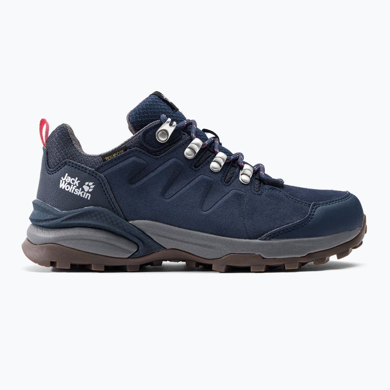 Jack Wolfskin moteriški trekingo batai Refugio Texapore Low navy blue 4050821 2