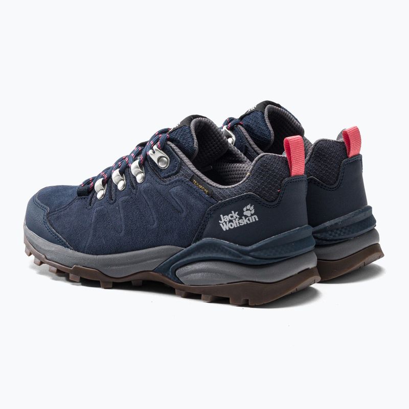 Jack Wolfskin moteriški trekingo batai Refugio Texapore Low navy blue 4050821 3