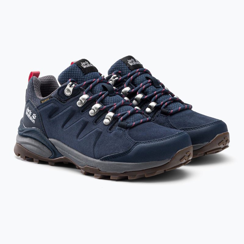 Jack Wolfskin moteriški trekingo batai Refugio Texapore Low navy blue 4050821 5