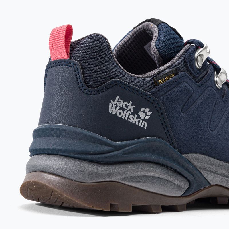 Jack Wolfskin moteriški trekingo batai Refugio Texapore Low navy blue 4050821 8