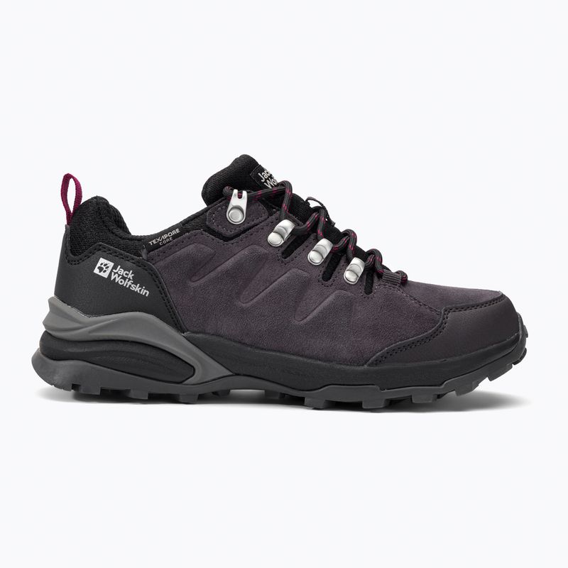 Jack Wolfskin moteriški trekingo batai Refugio Texapore Low black 4050821 2