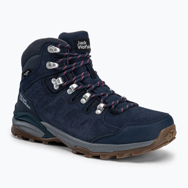 Jack Wolfskin moteriški trekingo batai Refugio Texapore Mid navy blue 4050871