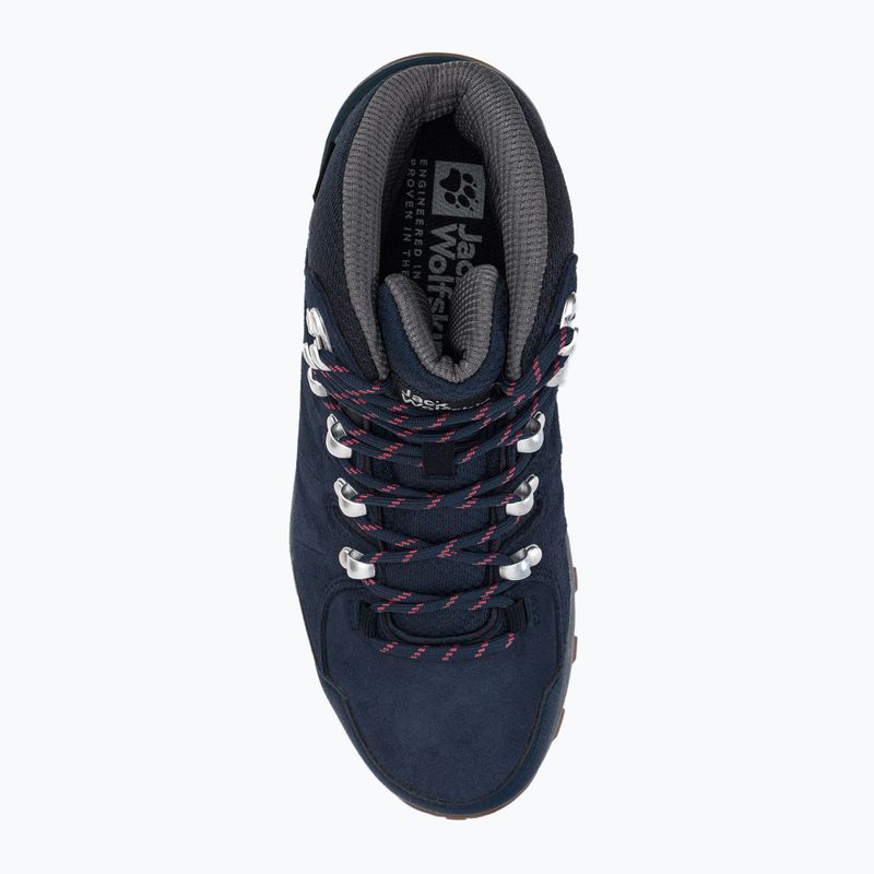 Jack Wolfskin moteriški trekingo batai Refugio Texapore Mid navy blue 4050871 6